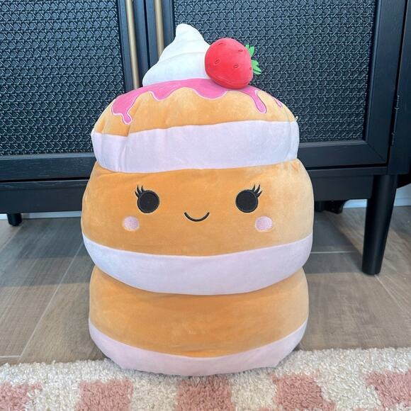 Squishmallows 16" Sawtelle the Strawberry Pancakes Plush Toy - Picture 1 of 4